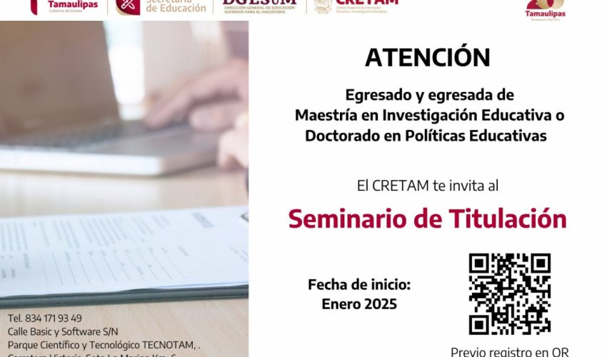 Seminario de Titulación en el CRETAM