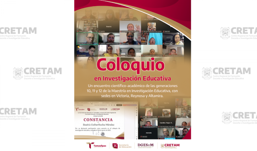 Coloquio en Investigación Educativa reúne a generaciones de la Maestría en Investigación Educativa